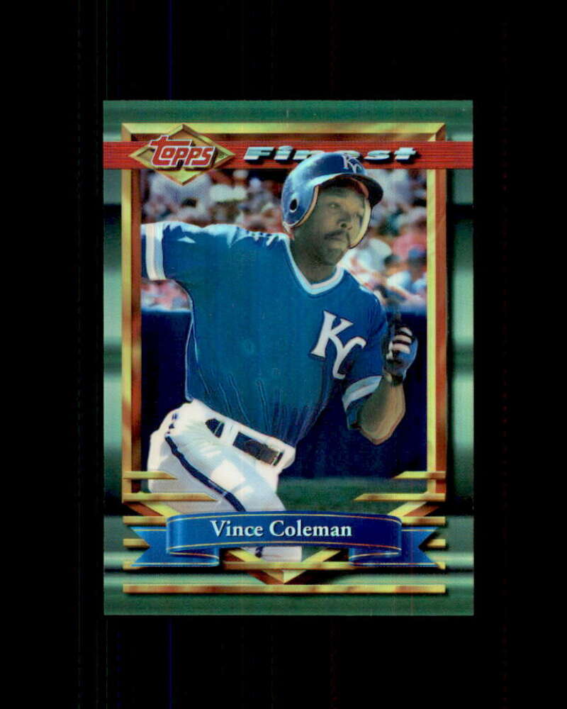 Vince Coleman Card 1994 Finest Refractors #326 Kansas City Royals Image 1