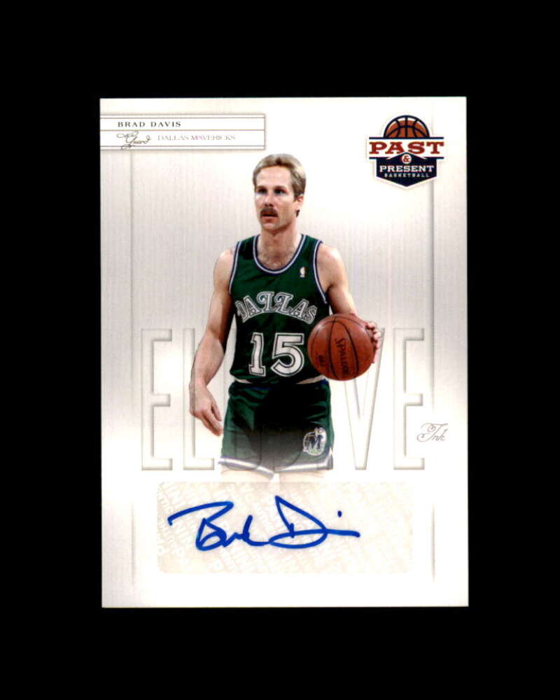 Brad Davis Card 2011-12 Panini Past and Present Elusive Ink Auto #BD Image 1