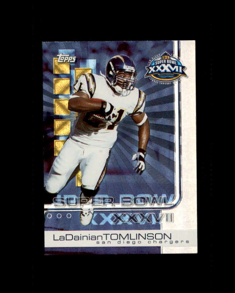 LaDamian Tomlinson Card 2003 Topps Pro Bowl Card Show #12 San Diego Chargers Image 1