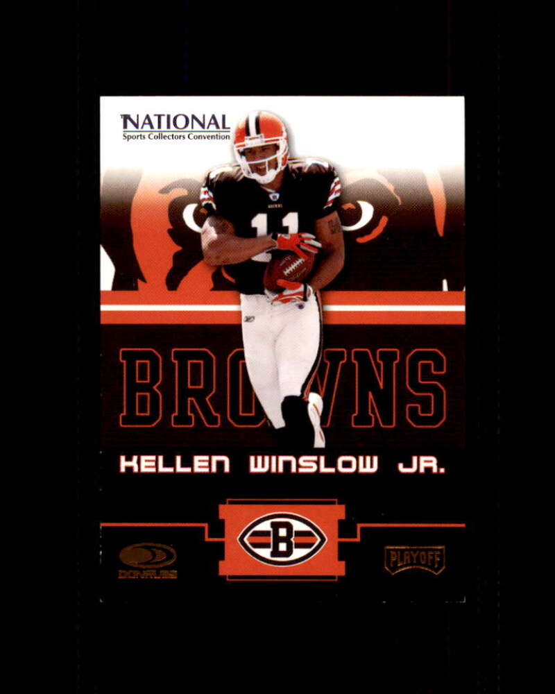 Kellen Winslow Jr. Card 2004 Browns Donruss Playoff National #1 Cleveland Browns Image 1