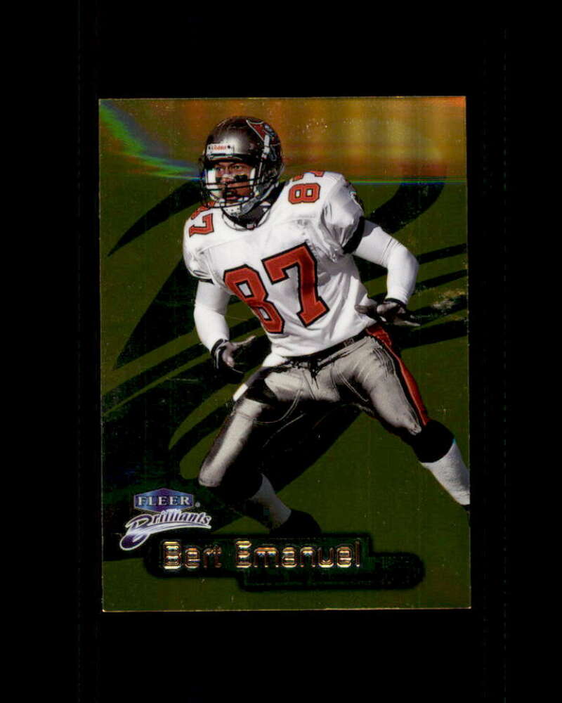 Bert Emanuel Card 1998 Fleer Brilliants Gold #46 Tampa Bay Buccaneers 76/99 Image 1