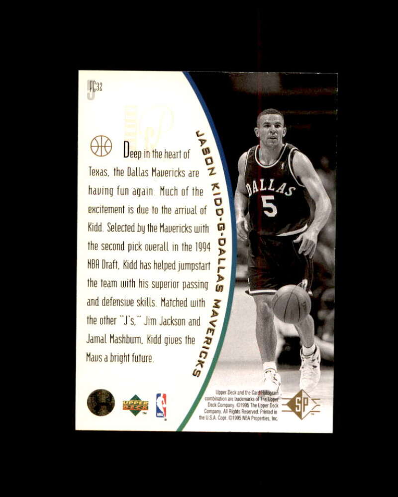 Jason Kidd Rookie Card 1994-95 SP Holoviews #PC32 Image 2