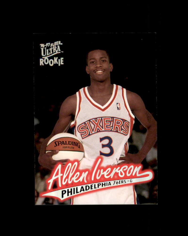 Allen Iverson Rookie Card 1996-97 Ultra #82 Image 1