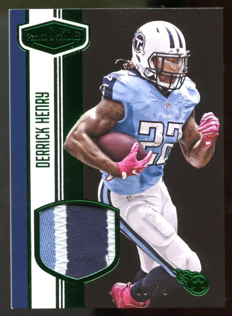 Derrick Henry Rookie 2016 Panini Plates and Patches Rookie Patches Green #14 Image 1