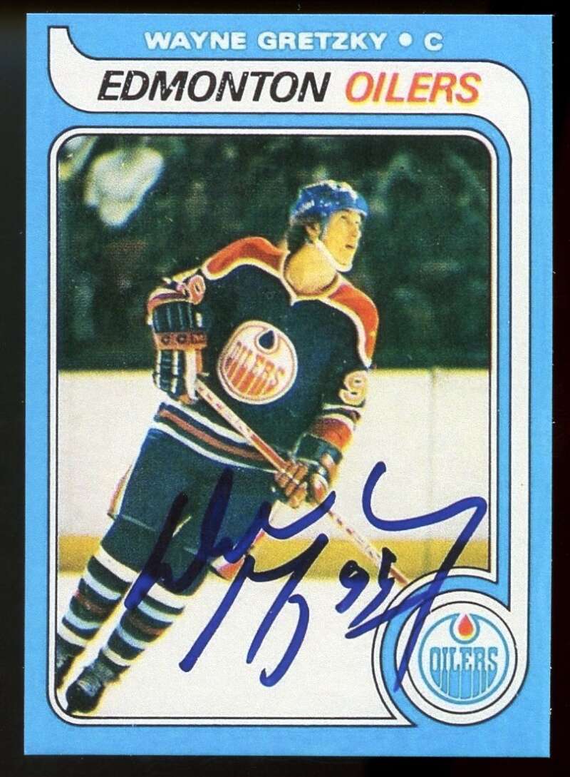 Wayne Gretzky Rookie REPRINT Card 1979-80 O-Pee-Chee Facsimile Autograph #18 Image 1