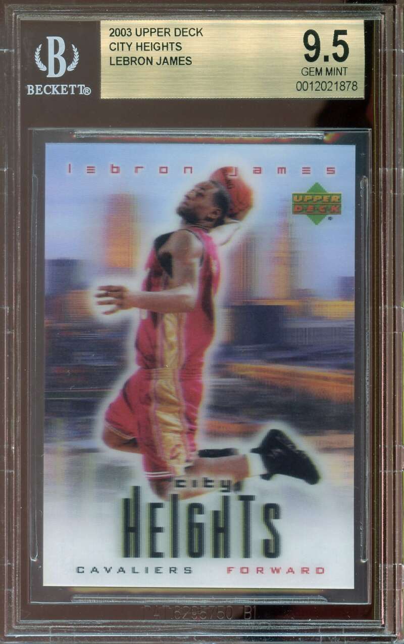 2003 Upper Deck City Heights LeBron James Rookie Card BGS 9.5 Image 1