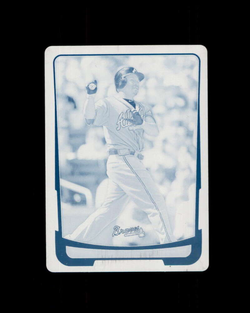 Michael Bourne Rookie Card 2012 Bowman Printing Plate #44 1/1 Image 1