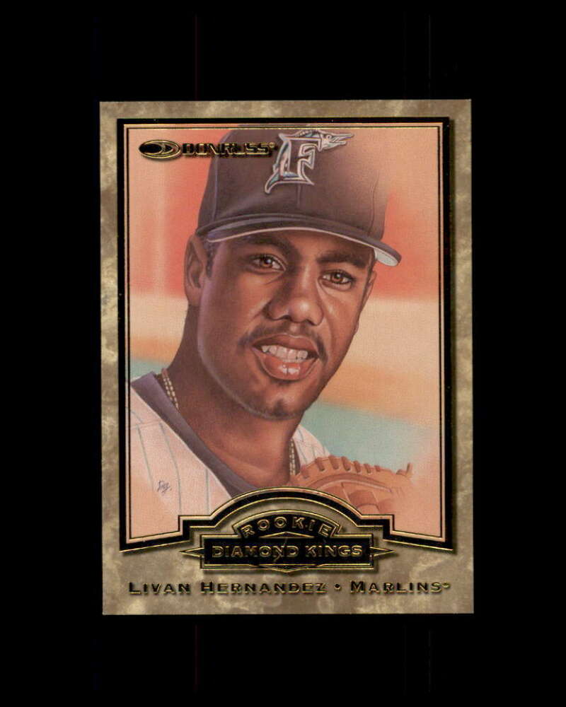 Livan Hernandez Card 1998 Donruss Rookie Diamond Kings #3 Image 1