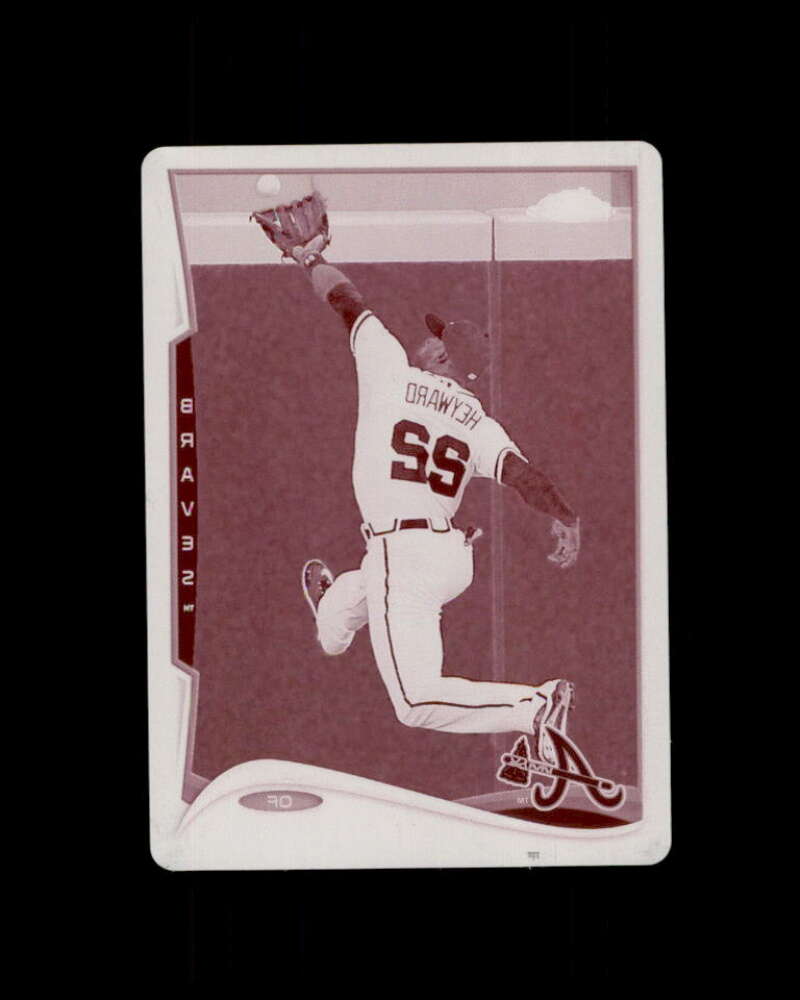 Jayson Heyward Printing Plate #24 2014 Topps Chrome #214 1/1 Image 1