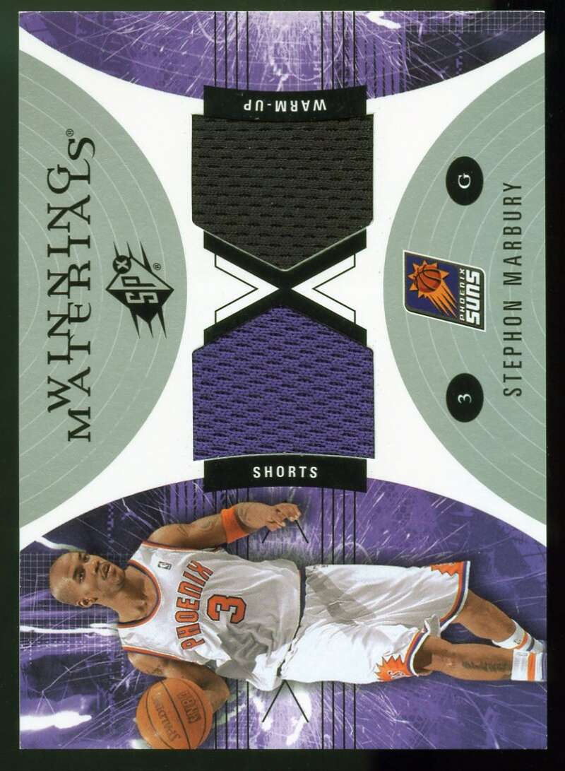 Stephon Marbury Card 2003-04 SPx Winning Materials #WM7 Image 1