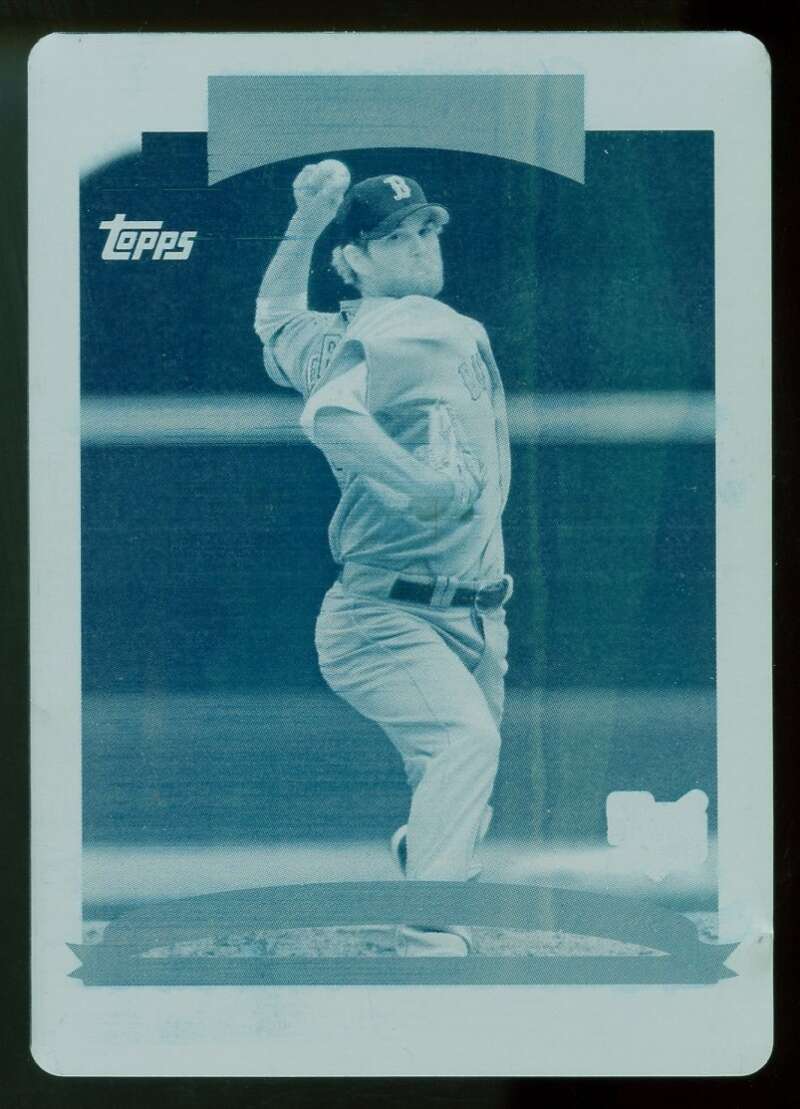 Kason Gabbard Card 2006 Topps Update Printing Plates Cyan #154 Image 1