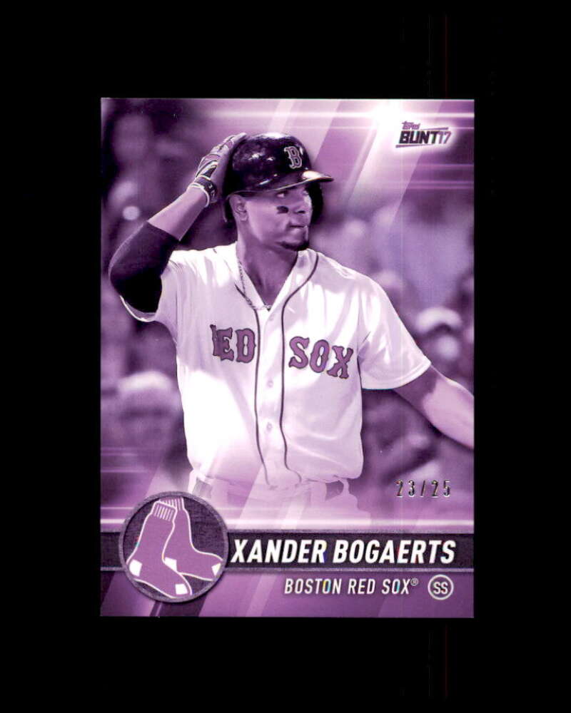 Xander Bogaerts Card 2017 Topps Bunt Purple #36 Image 1