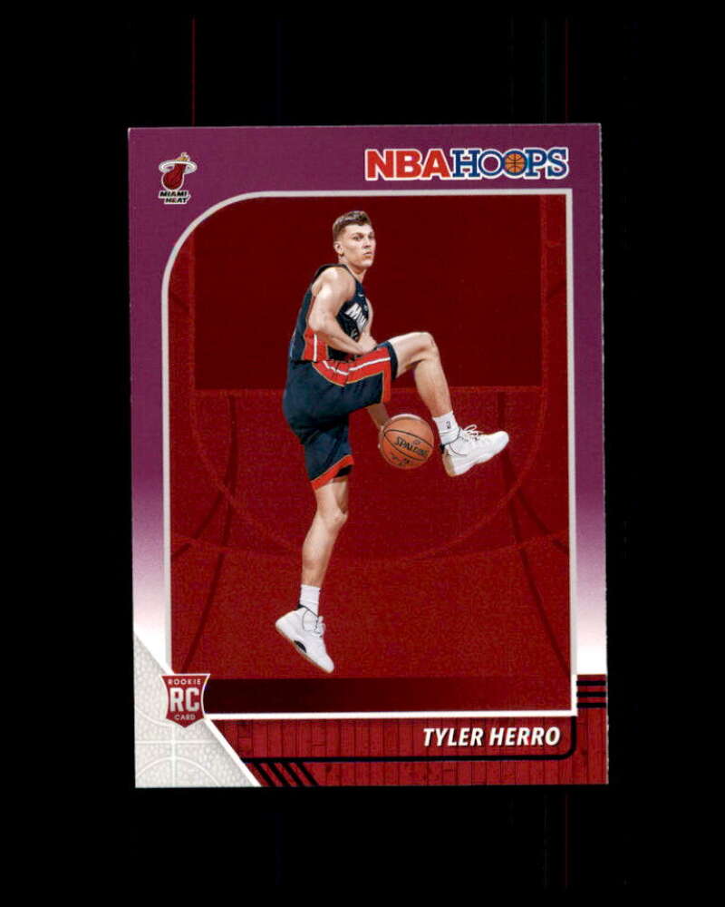 Tyler Herro Rookie Card 2019-20 Hoops Purple #210 Image 1