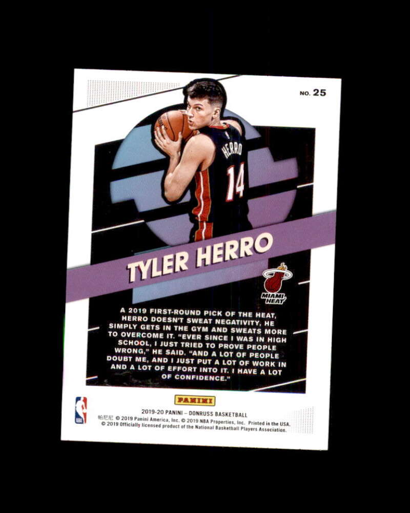 Tyler Herro Rookie Card 2019-20 Donruss Great X-Pectations #25 Image 2