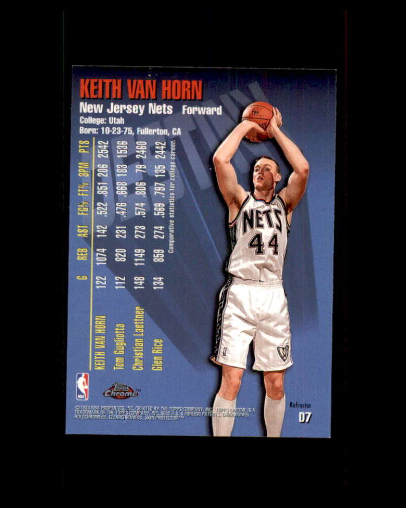 Keith Van Horn Rookie Card 1997-98 Topps Chrome Destiny Refractors #D7 Image 2