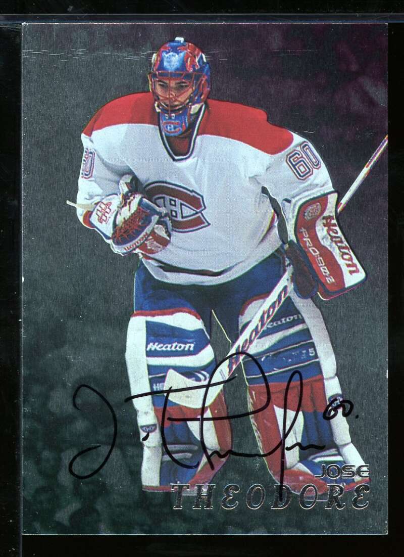 Jose Theodore Card 1998-99 Be A Player Autographs #219 Image 1