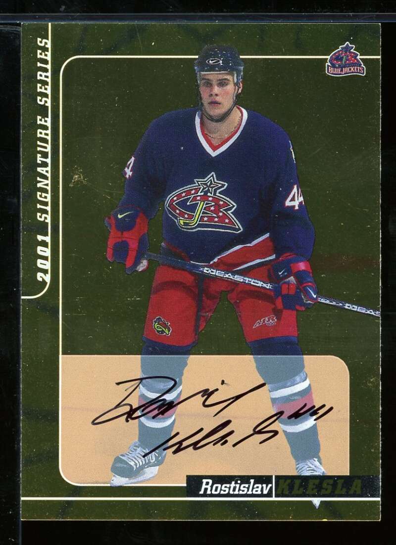 Rostislav Klesla Card 2000-01 BAP Signature Series Autographs Gold #247 Image 1