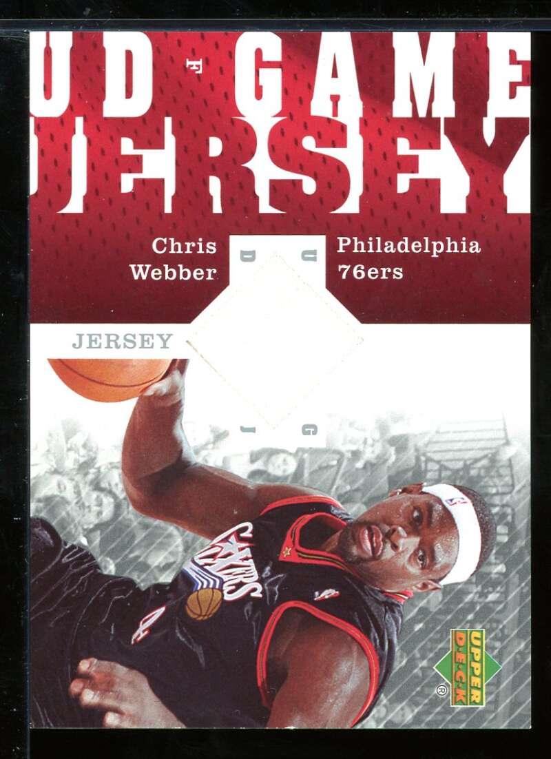 Chris Webber Card 2006-07 Upper Deck UD Game Jersey #CW Image 1