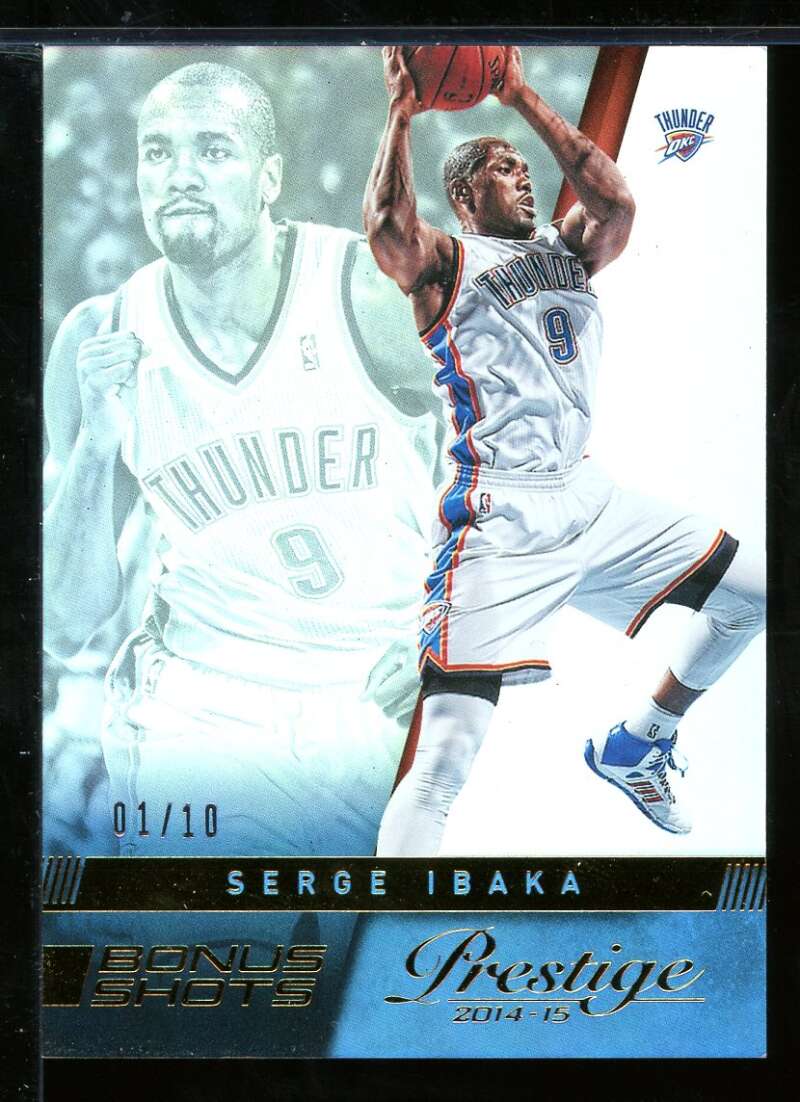 Serge Ibaka Card 2014-15 Prestige Bonus Shots Gold #61 Image 1