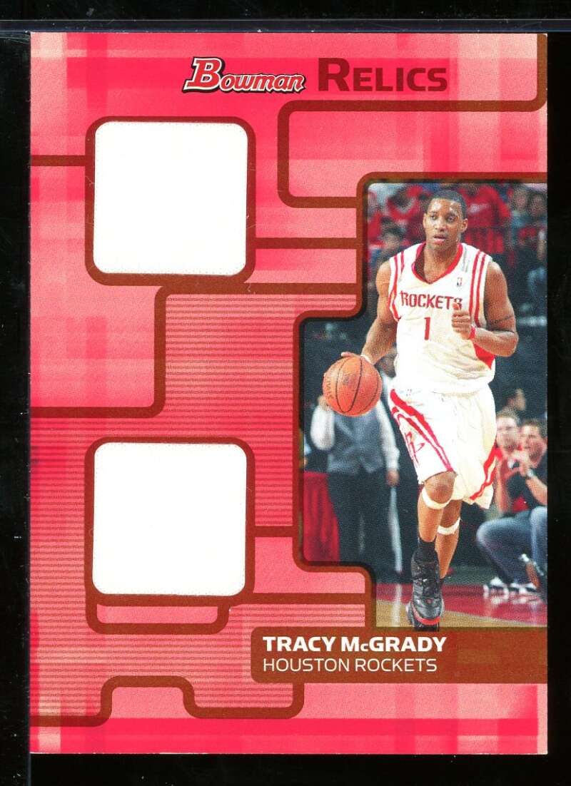 Tracy McGrady Card 2007-08 Bowman Relics Dual Bronze #TM Image 1