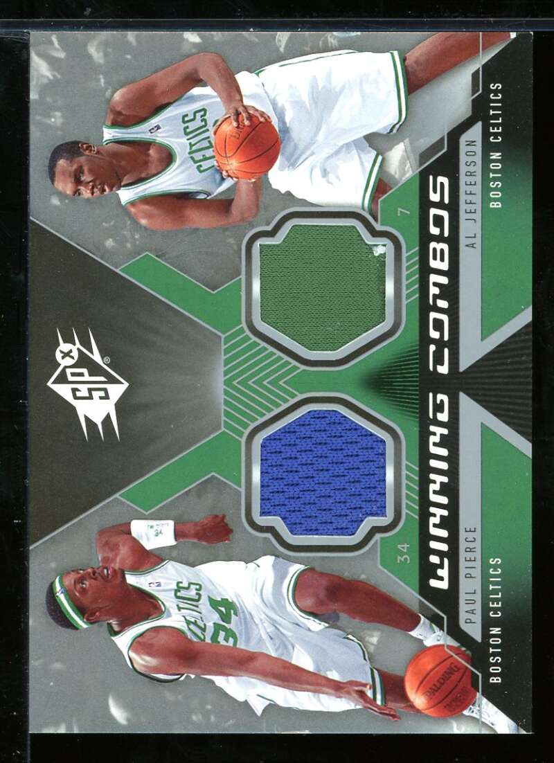 Paul Pierce/Al Jefferson Card 2005-06 SPx Winning Materials Combos #PJ Image 1