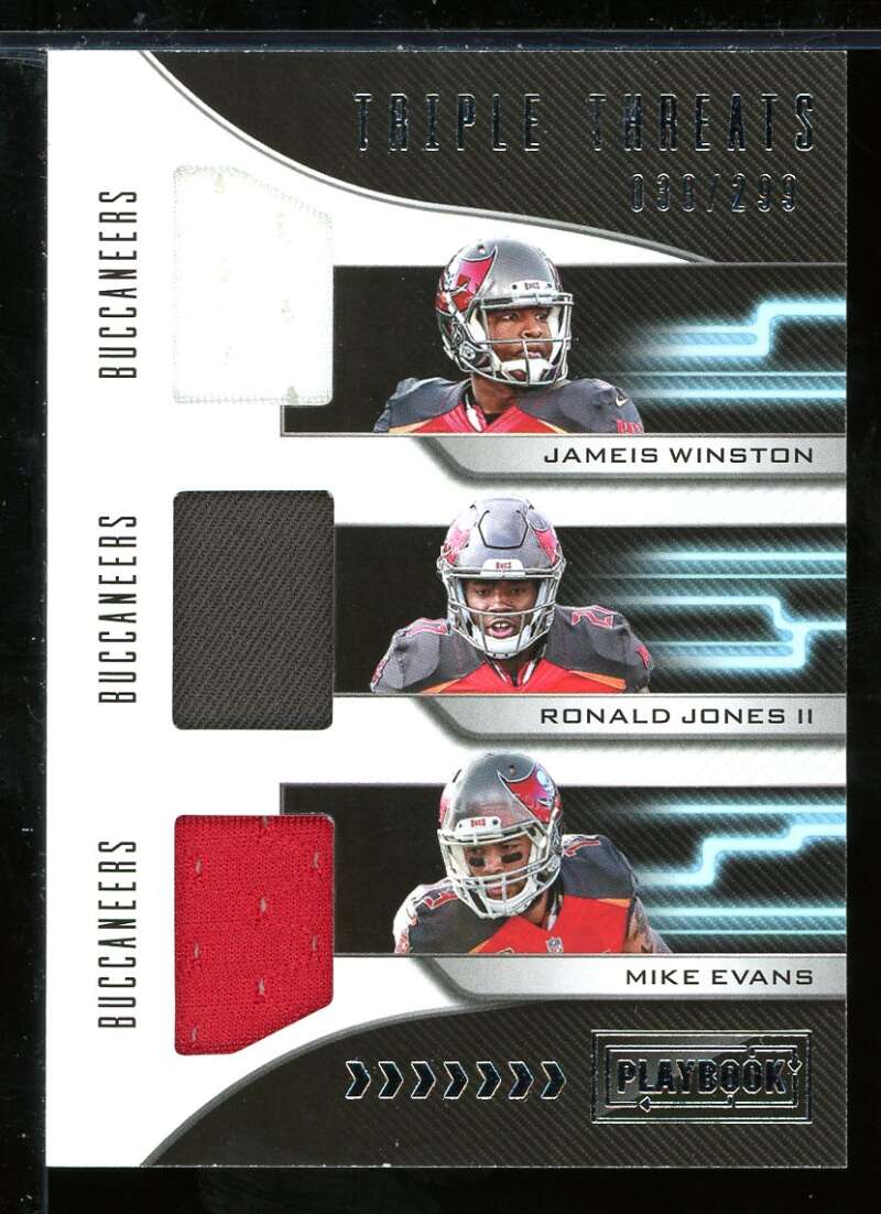 Winston/Mike Evans/Ronald Jones 2018 Panini Playbook Triple Threats Jerseys #12 Image 1