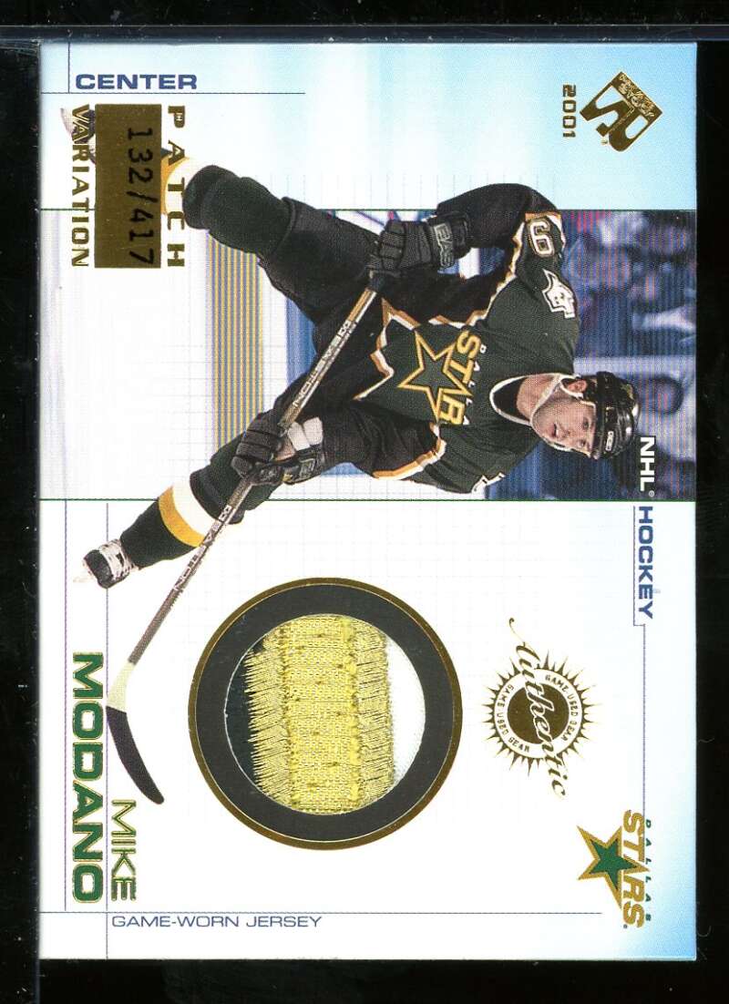 Mike Modano Card 2000-01 Private Stock Game Gear Patches #39 /417 Image 1