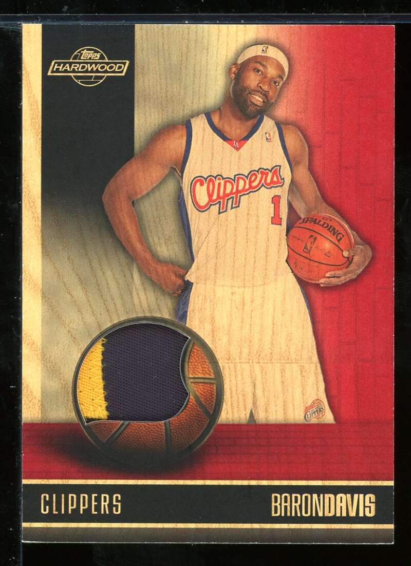 Baron Davis Card 2008-09 Topps Hardwood Relics Redwood #HRBD Image 1