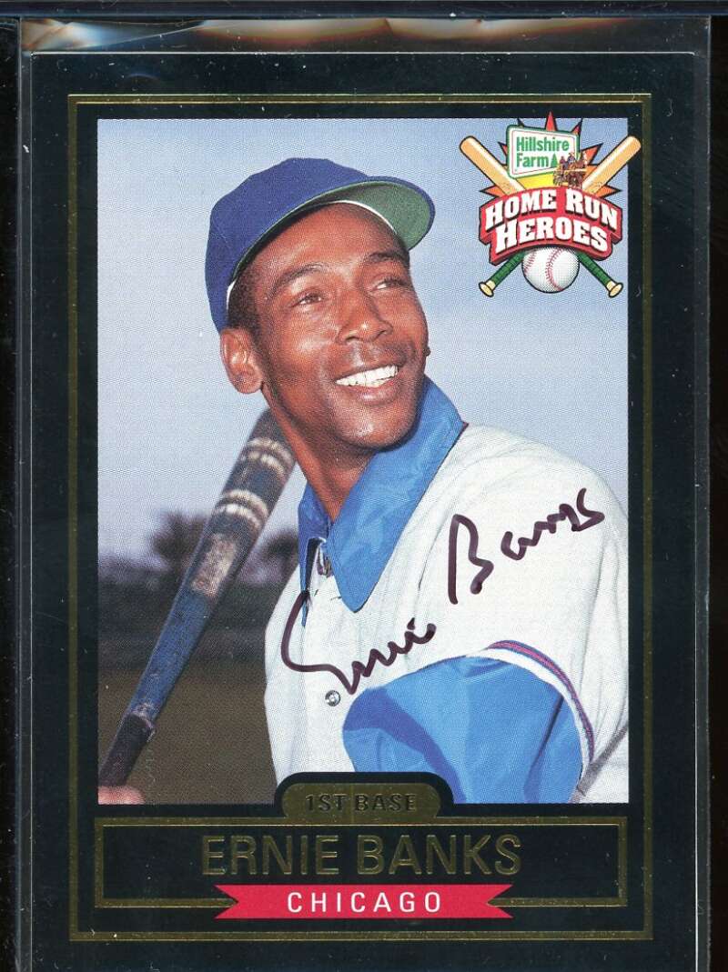 Ernie Banks Card 1999 Hillshire Farms Home Run Heroes Autographs #1 Image 1