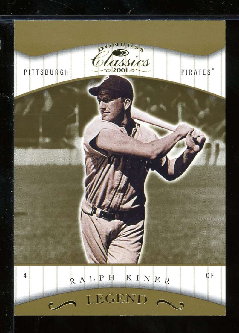 Ralph Kiner LGD Card 2001 Donruss Classics #198 Image 1