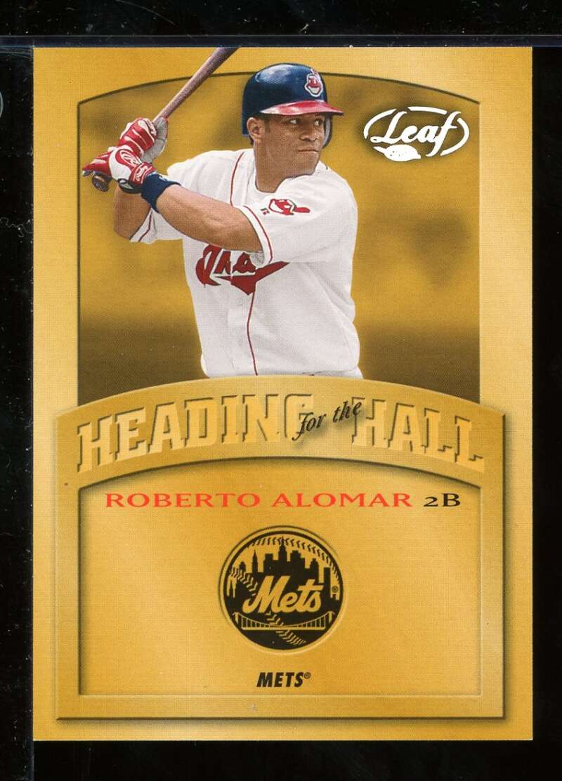 Roberto Alomar Card 2002 Leaf Heading for the Hall #5 Image 1