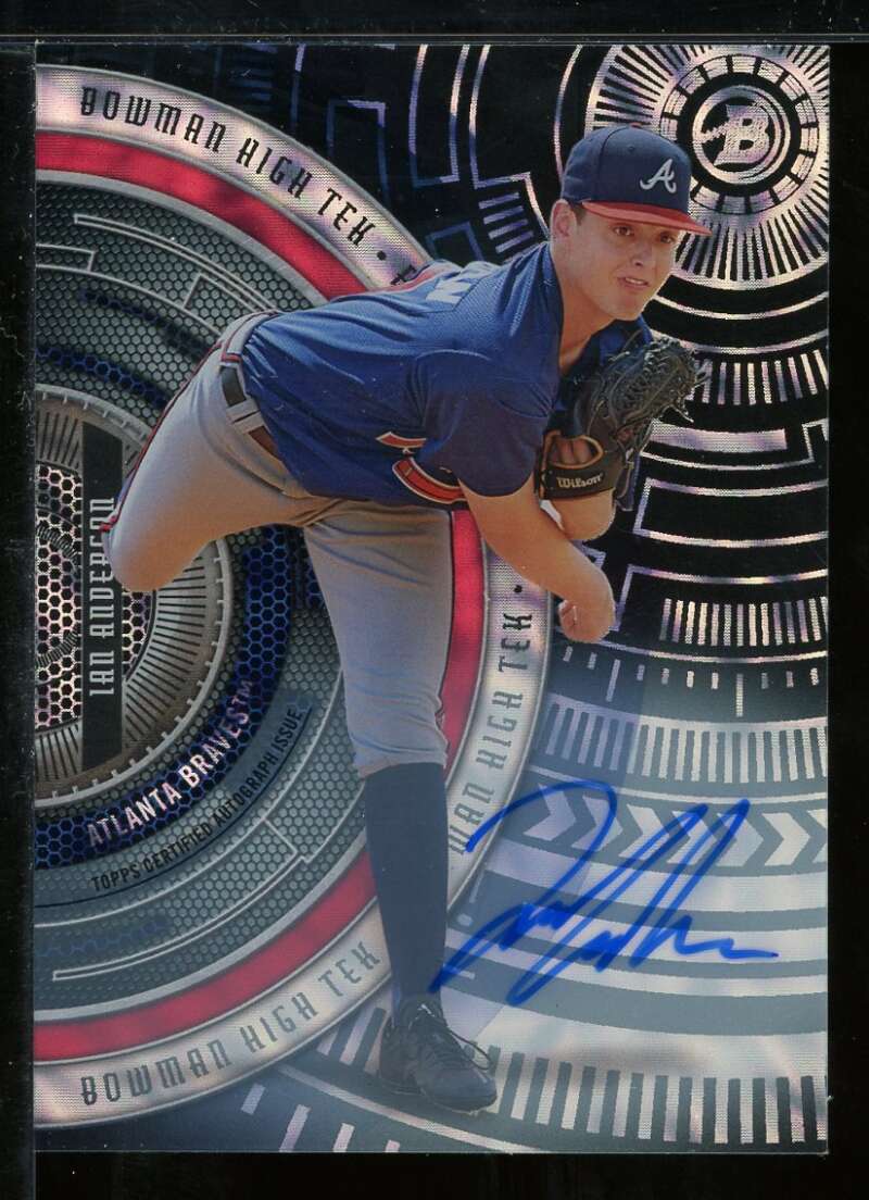 Ian Anderson Card 2017 Bowman High Tek Autographs #BHTIA Image 1