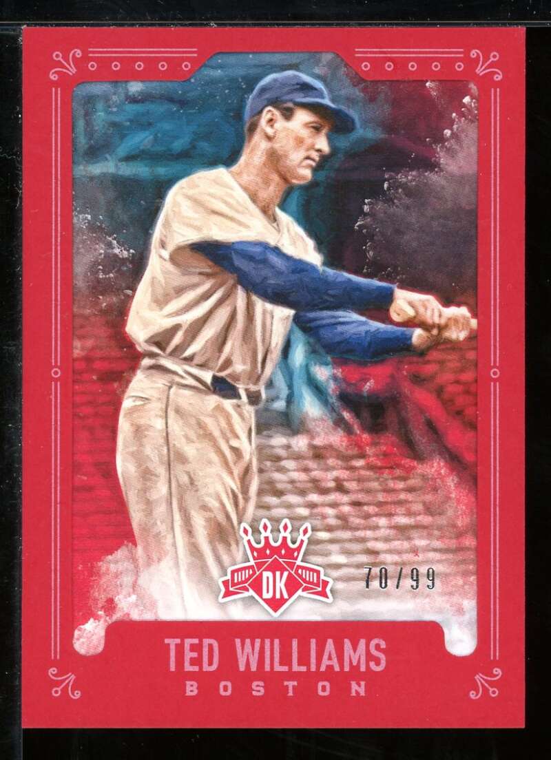 Ted Williams Card 2017 Diamond Kings Framed Red #35 Image 1