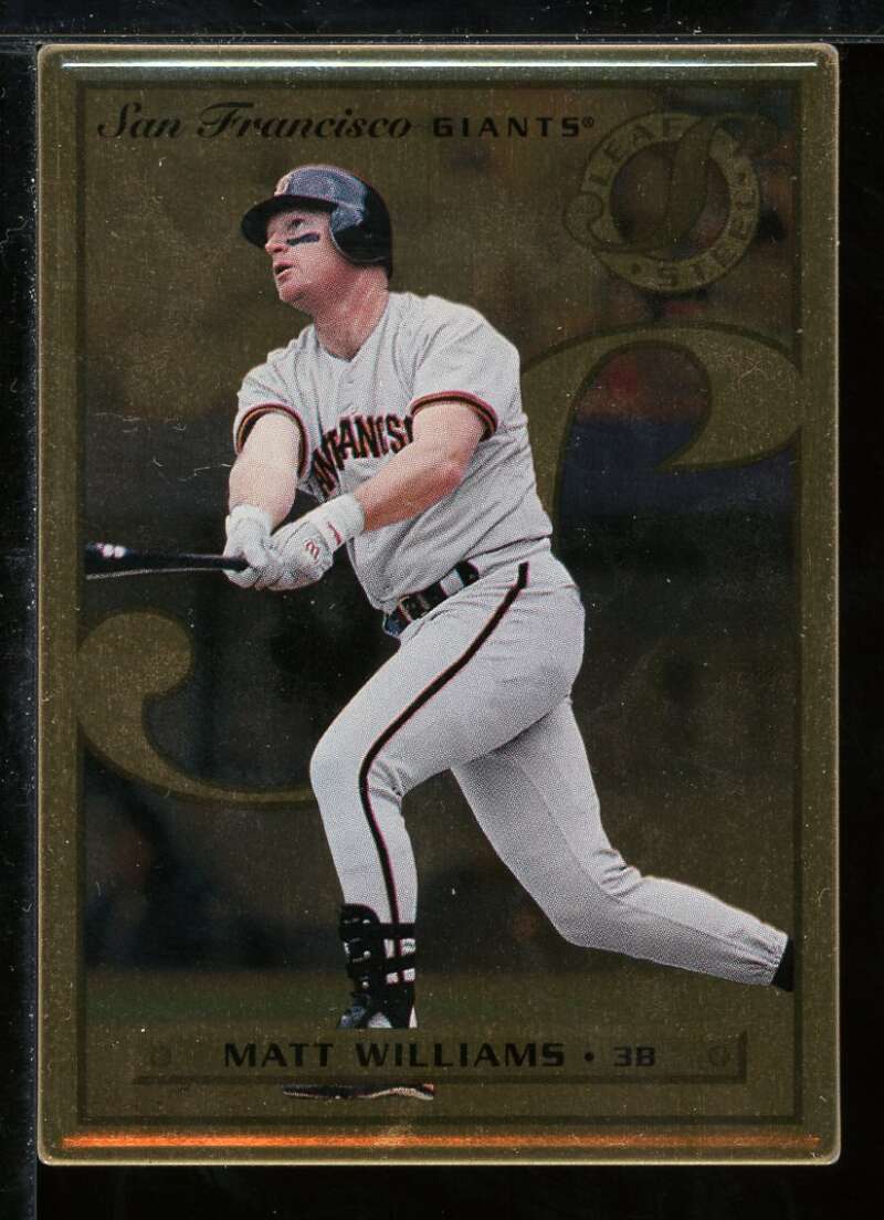 Matt Williams Card 1996 Leaf Preferred Steel Gold #26 Image 1