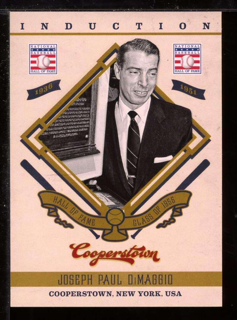 Joe DiMaggio Card 2012 Panini Cooperstown Induction #11 Image 1