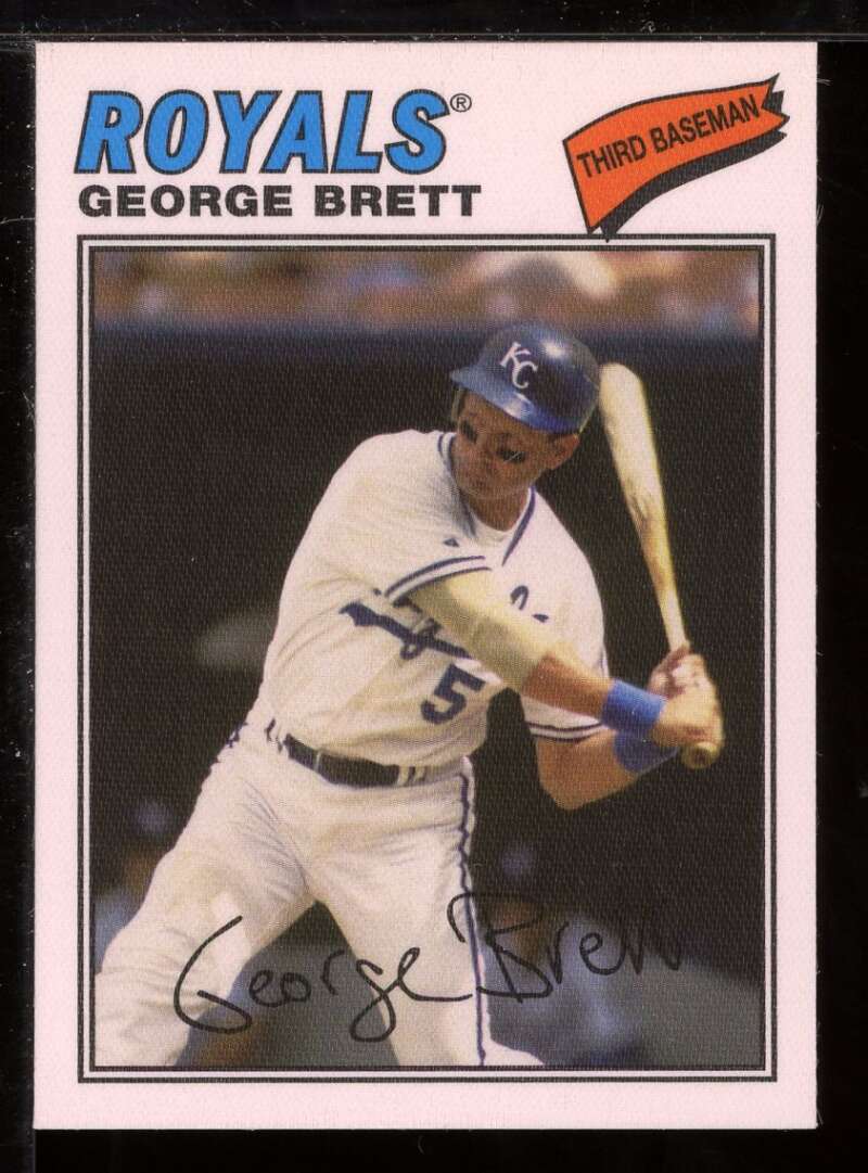 George Brett Card 2012 Topps Archives Cloth Stickers #GB Image 1