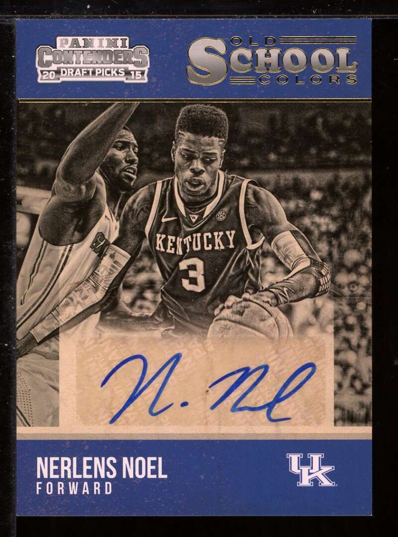 Nerlens Noel Card 2015-16 Panini Contenders Draft Picks OS Colors Signatures #19 Image 1