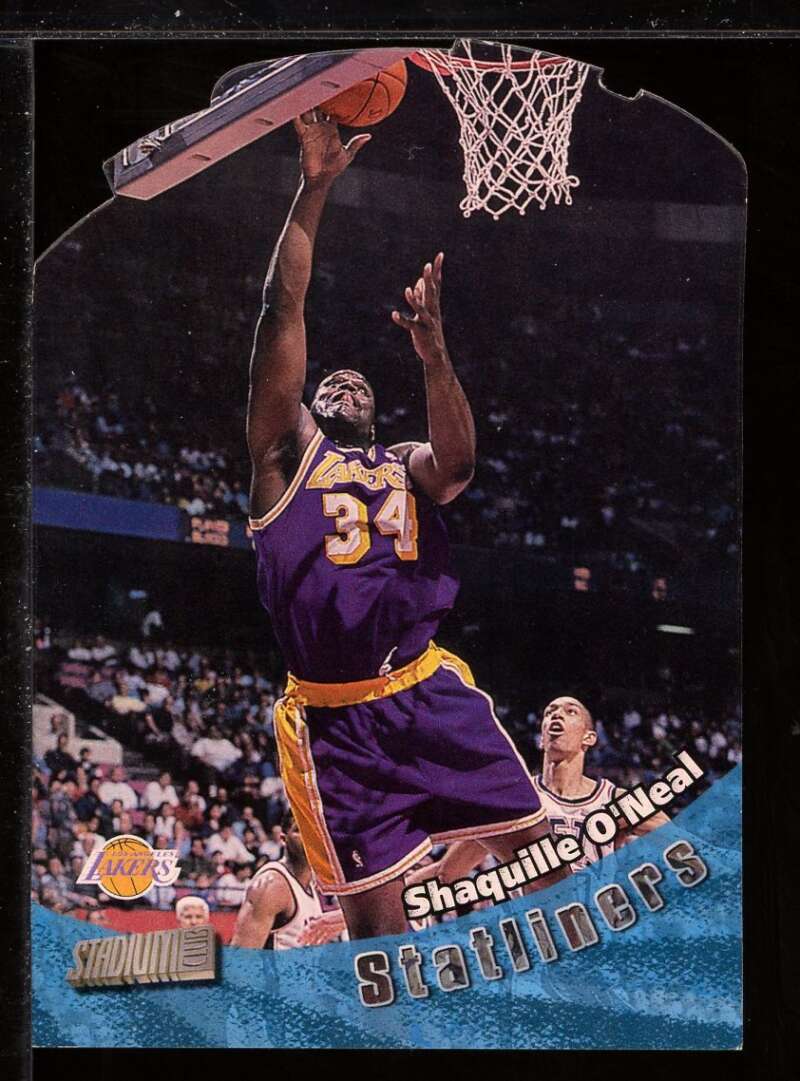 Shaquille O'Neal Card 1998-99 Stadium Club Statliners #S16 Image 1