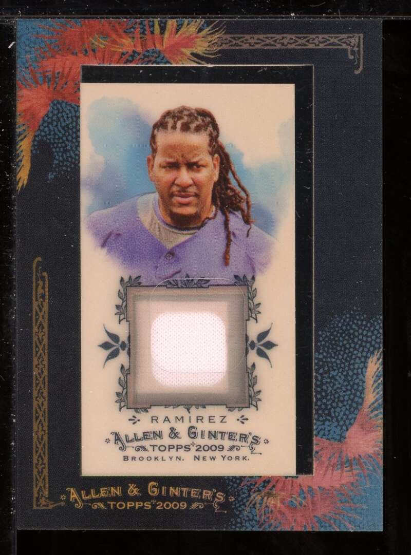 Manny Ramirez Jsy A Card 2009 Topps Allen and Ginter Relics #MR Image 1