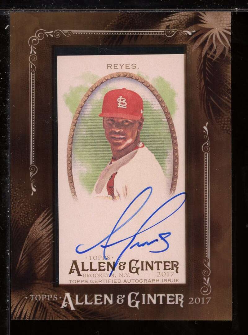 Alex Reyes Rookie Card 2017 Topps Allen and Ginter Framed Mini Autographs #MAARE Image 1
