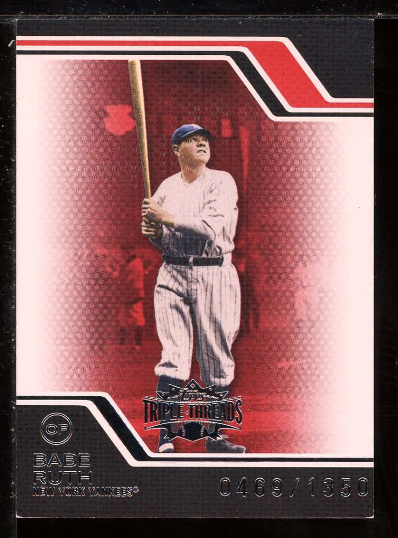 Babe Ruth Card 2008 Topps Triple Threads #10 Image 1