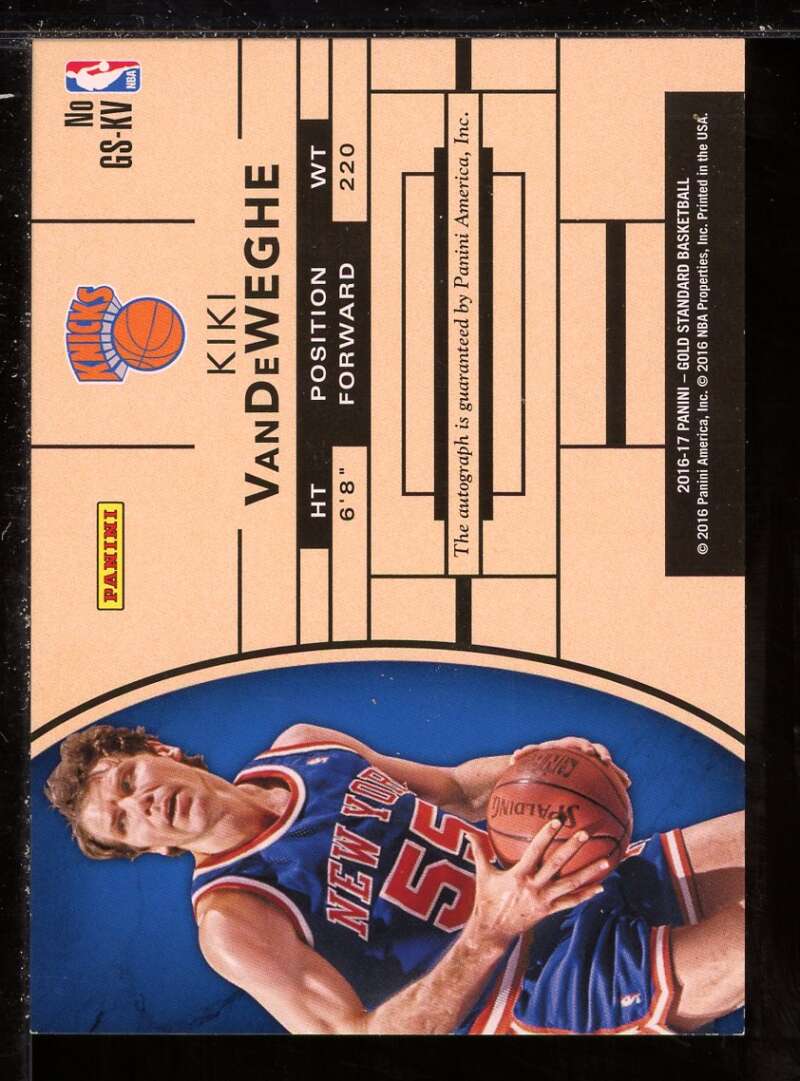 Kiki Vandeweghe Card 2016-17 Panini Gold Standard Gold Standard Autographs #18 Image 2