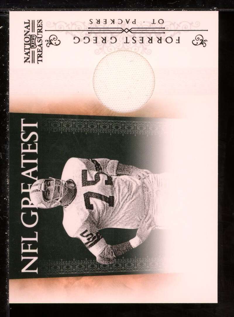 Forrest Gregg 2010 Playoff National Treasures NFL Greatest Materials #17 /99 Image 1