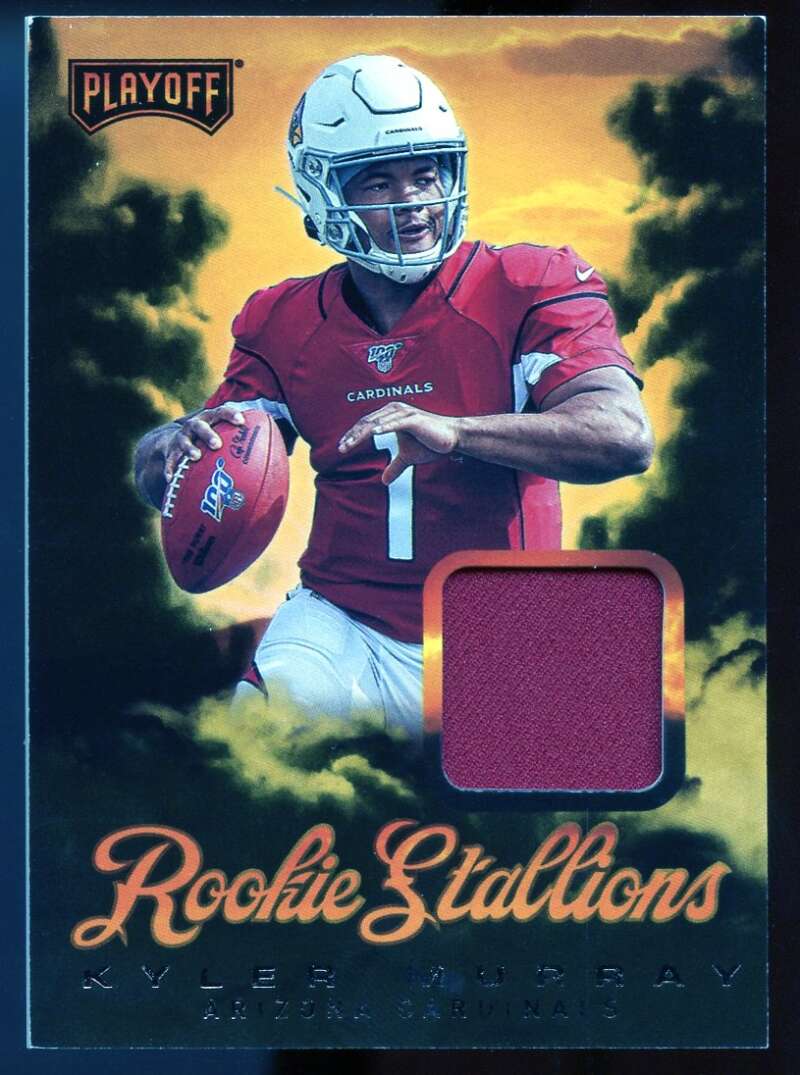 Kyler Murray Rookie Card 2019 Playoff Rookie Stallions Jerseys #1 Image 1