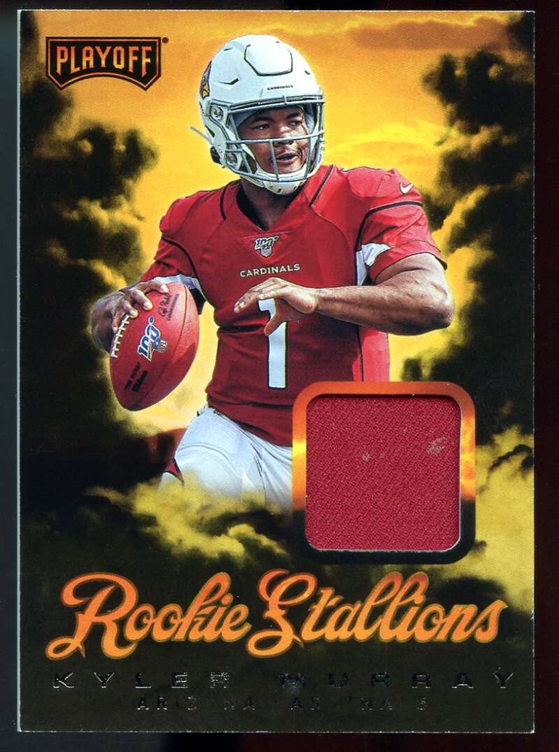 Kyler Murray Rookie Card 2019 Playoff Rookie Stallions Jerseys #1 Image 1