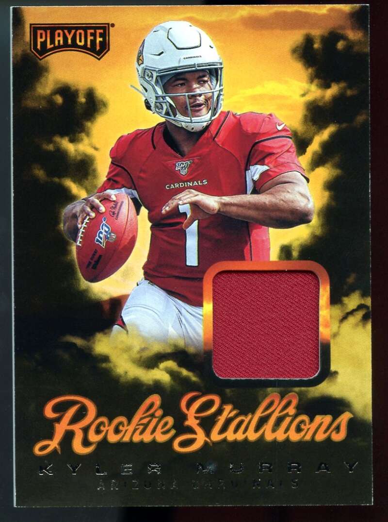 Kyler Murray Rookie Card 2019 Playoff Rookie Stallions Jerseys #1 Image 1