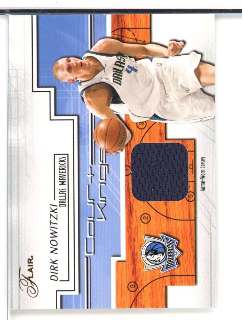 Dirk Nowitzki Card 2002-03 Flair Court Kings Game Used #CKDN Image 1