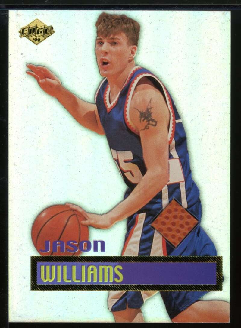 Jason Williams Card 1999 Collector's Edge Rookie Rage Game Ball #GG5 Image 1