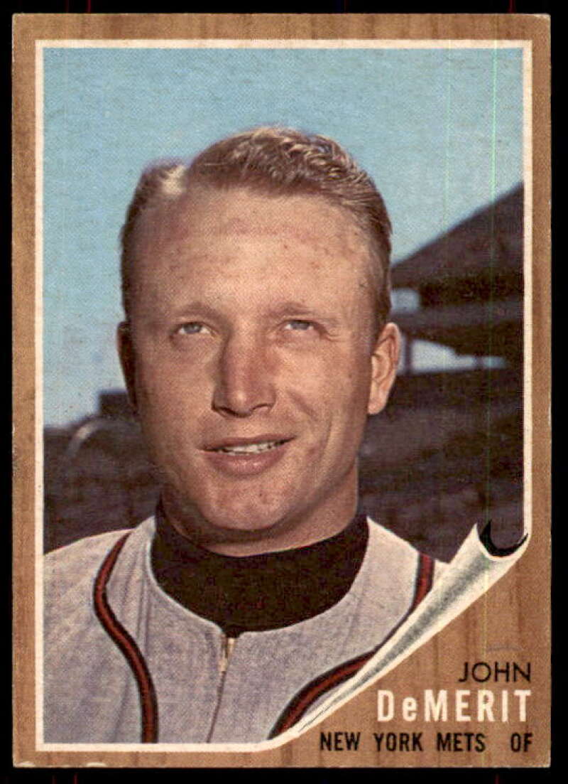 John DeMerit Card 1962 Topps #4 Image 1