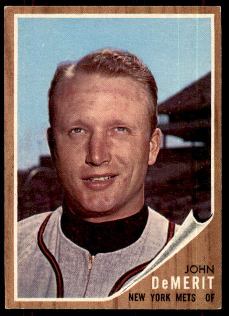 John DeMerit Card 1962 Topps #4 Image 1